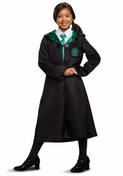 Disguise Harry Potter Classic Slytherin Robe Costume For Kids