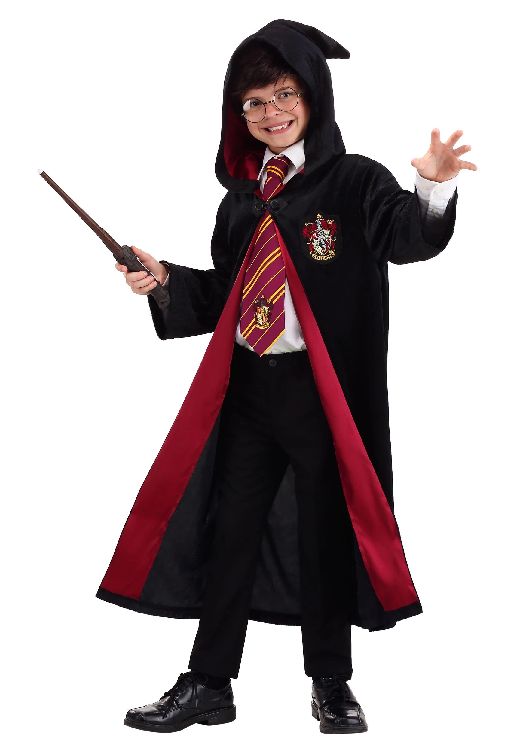 Jerry Leigh Harry Potter Kids Deluxe Gryffindor Robe Costume 5 Jerry Leigh Harry Potter Kids Deluxe Gryffindor Robe Costume - Image 5