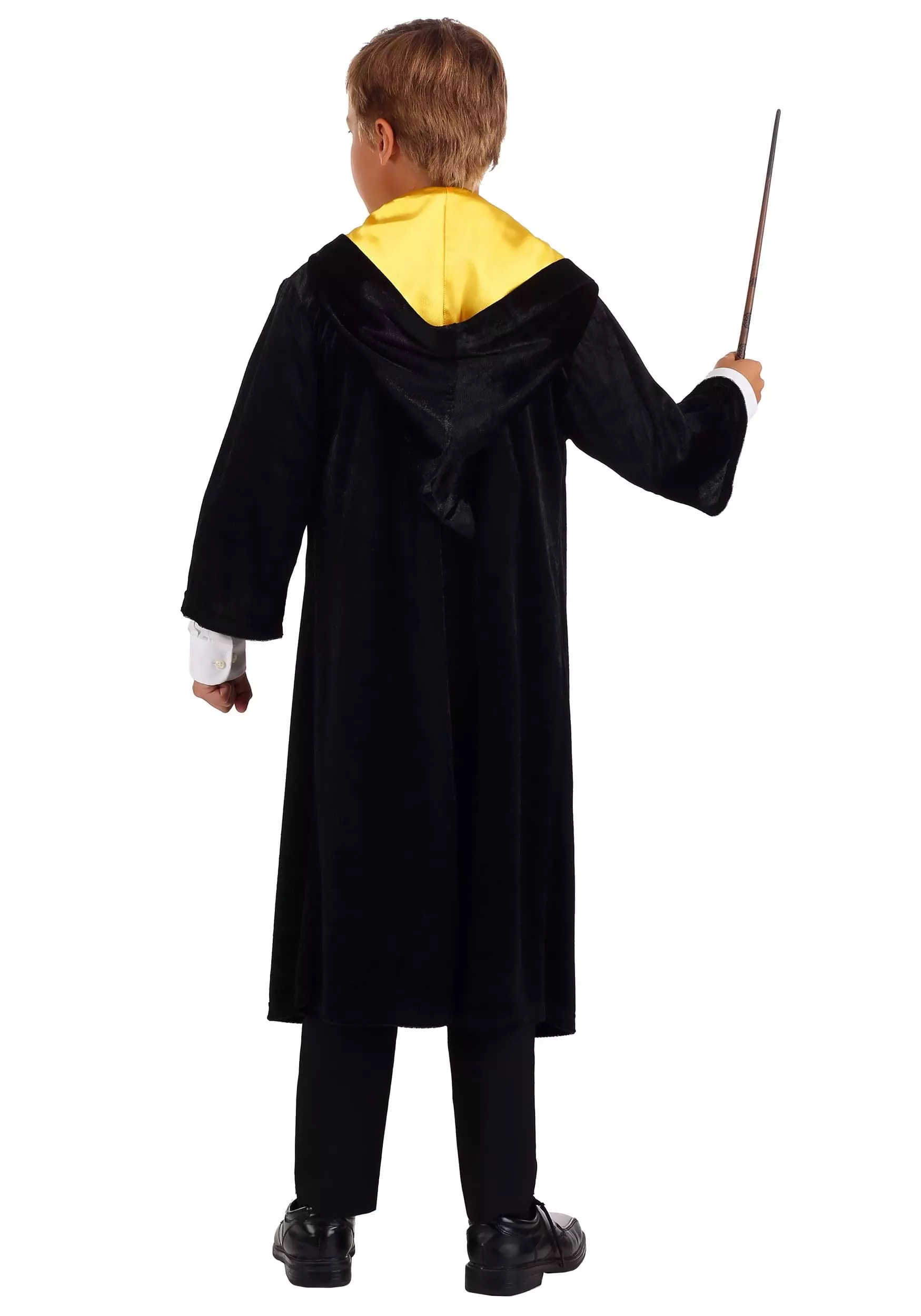 Jerry Leigh Harry Potter Kids Deluxe Hufflepuff Robe Costume 6 Jerry Leigh Harry Potter Kids Deluxe Hufflepuff Robe Costume - Image 6