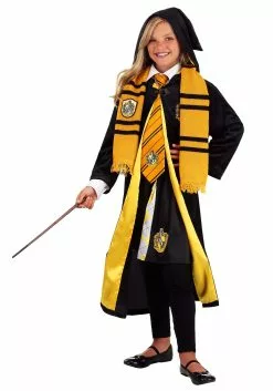 Jerry Leigh Harry Potter Kids Deluxe Hufflepuff Robe Costume 17 Jerry Leigh Harry Potter Kids Deluxe Hufflepuff Robe Costume -Scary Costumes store harry potter child deluxe hufflepuff robe alt 8