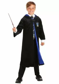 Jerry Leigh Kids Harry Potter Deluxe Ravenclaw Robe Costume 8 Jerry Leigh Kids Harry Potter Deluxe Ravenclaw Robe Costume -Scary Costumes store harry potter child deluxe ravenclaw robe alt1