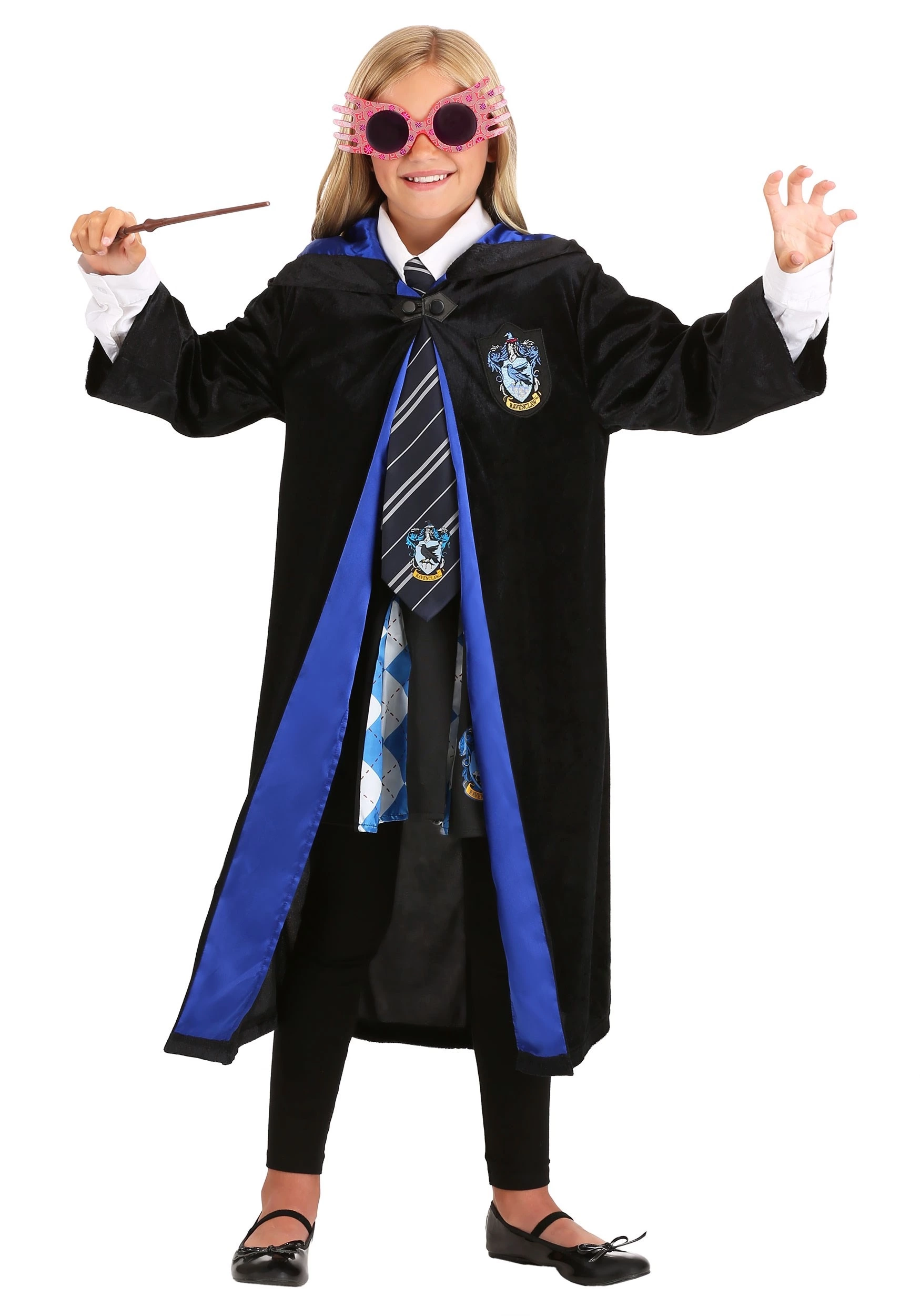 Jerry Leigh Kids Harry Potter Deluxe Ravenclaw Robe Costume 1 Jerry Leigh Kids Harry Potter Deluxe Ravenclaw Robe Costume