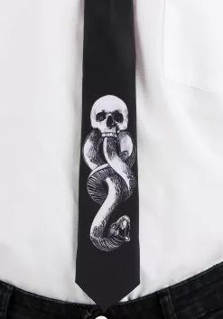 Elope Death Eater Harry Potter Necktie 5 Elope Death Eater Harry Potter Necktie -Scary Costumes store harry potter death eater necktie alt 2