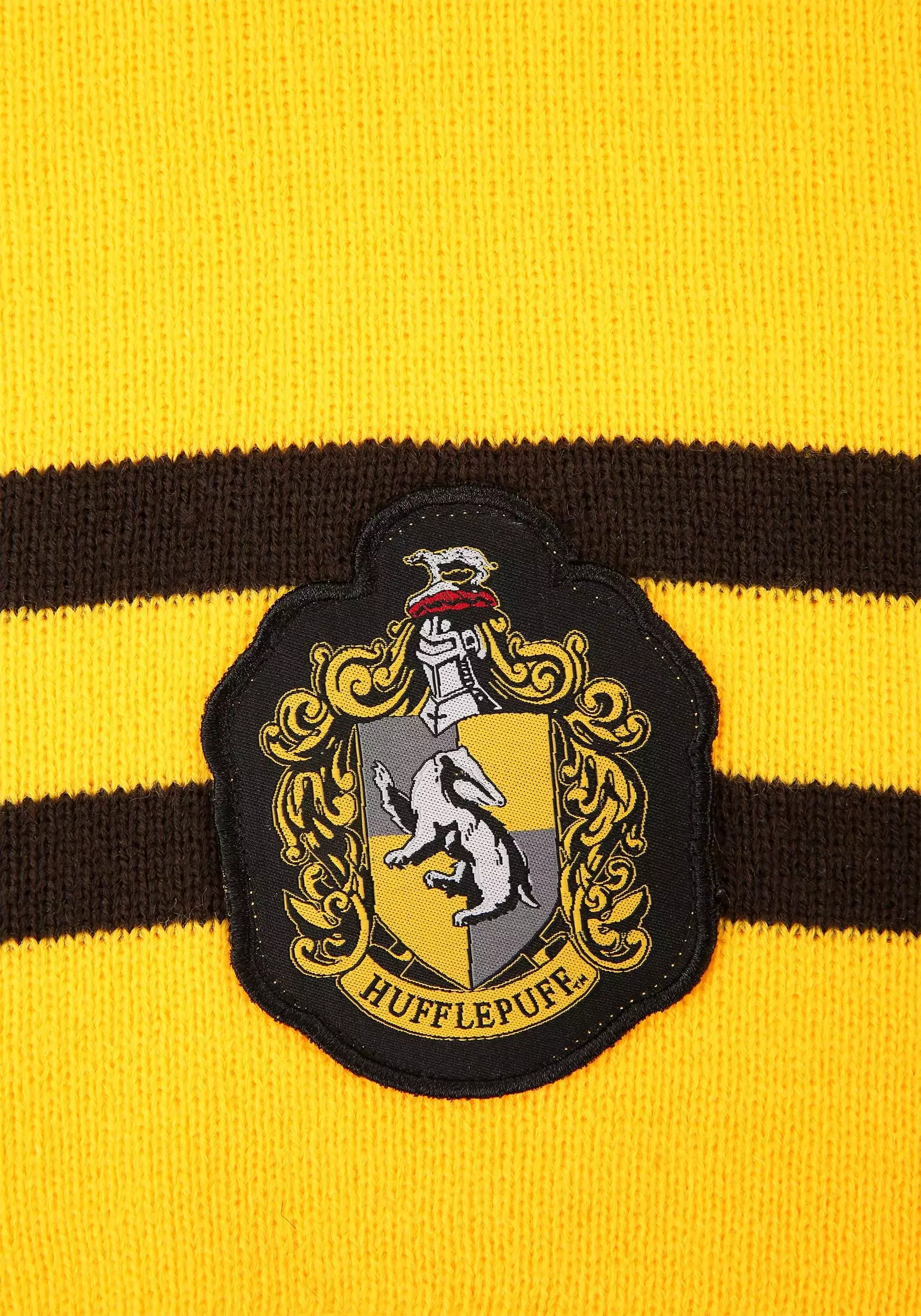 Elope Harry Potter Deluxe Hufflepuff Knit Scarf 2 Elope Harry Potter Deluxe Hufflepuff Knit Scarf - Image 2