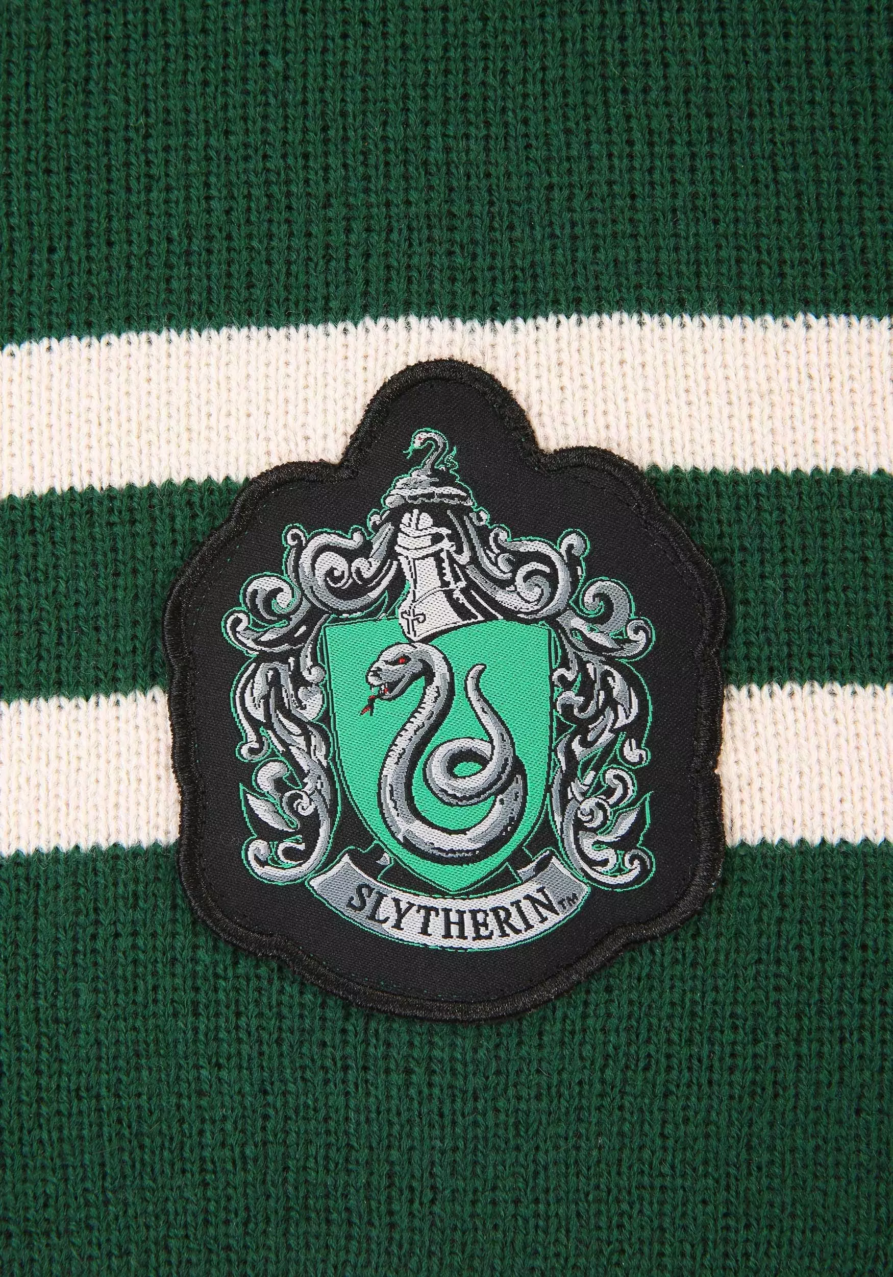Elope Harry Potter Deluxe Slytherin Knit Scarf 2 Elope Harry Potter Deluxe Slytherin Knit Scarf - Image 2