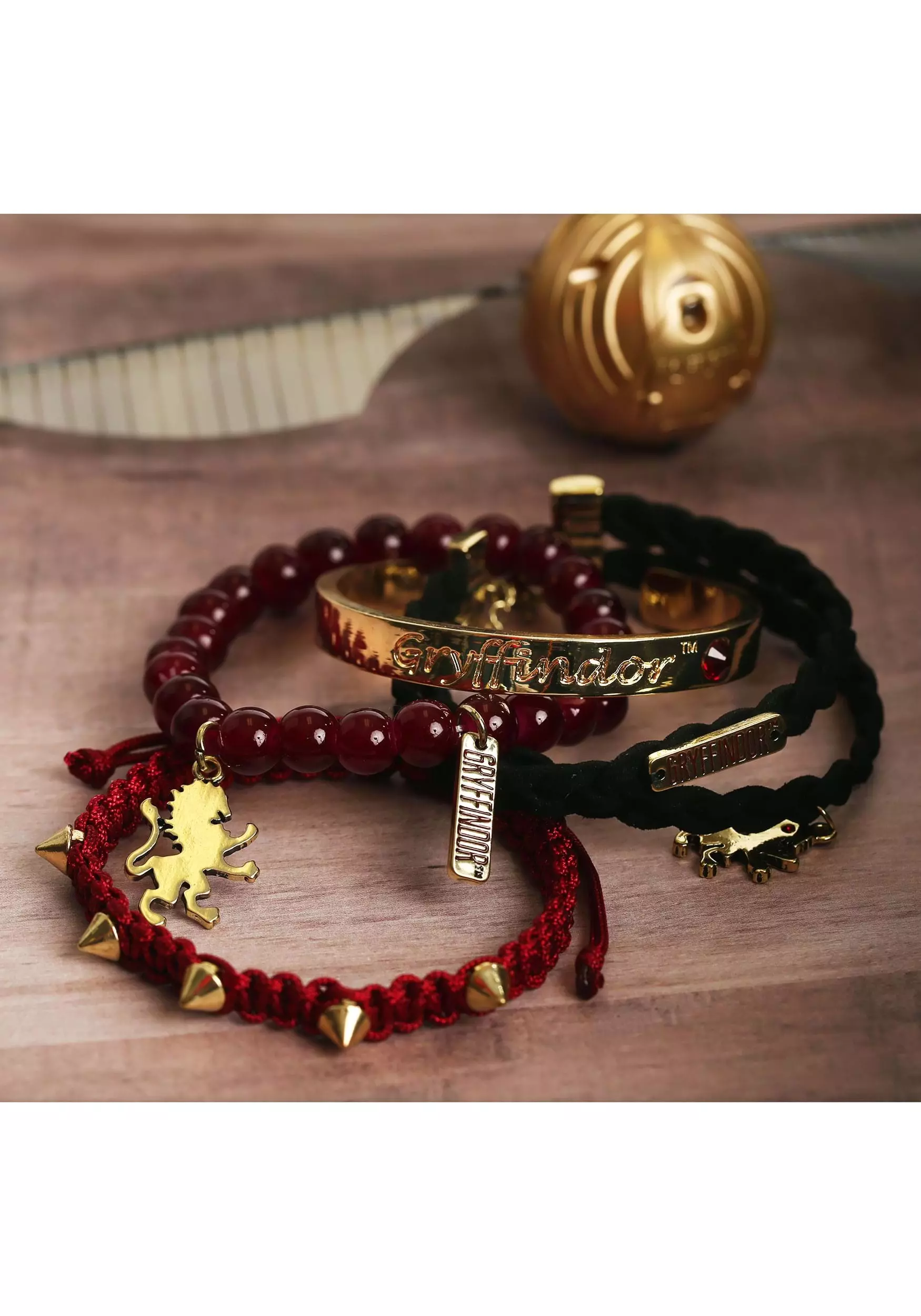 Bioworld Merchandising / Independent Sales Gryffindor Harry Potter Arm Party Bracelet Set 2 Bioworld Merchandising / Independent Sales Gryffindor Harry Potter Arm Party Bracelet Set - Image 2