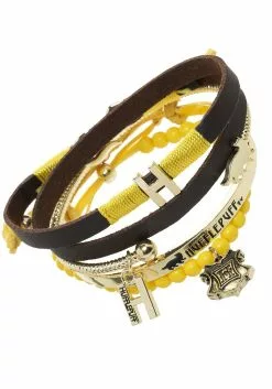 Bioworld Merchandising / Independent Sales Harry Potter Hufflepuff Arm Party Jewelry Bracelet Set