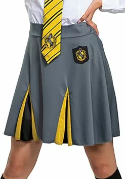 Disguise Harry Potter: Hufflepuff Adult Skirt 5 Disguise Harry Potter: Hufflepuff Adult Skirt -Scary Costumes store harry potter hufflepuff skirt for adults alt 2 upd