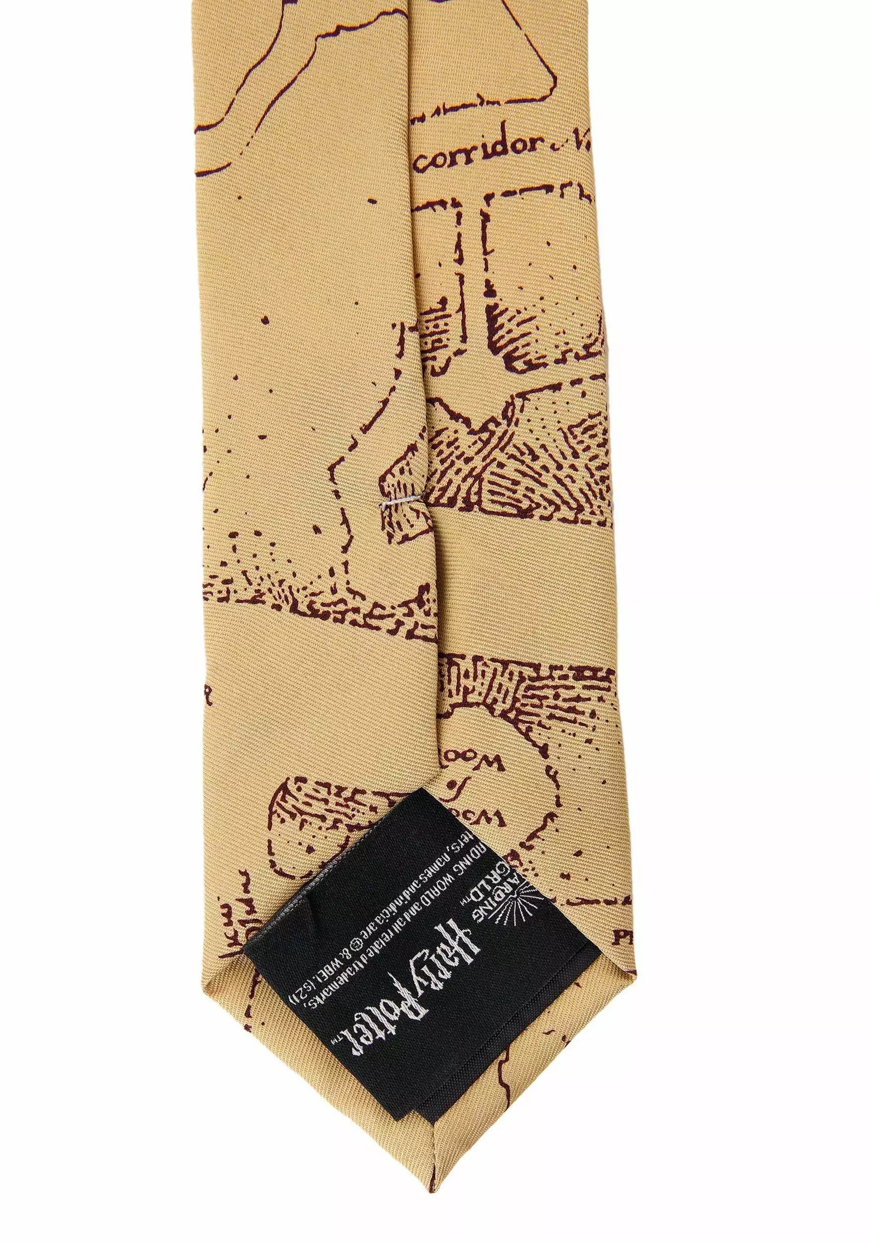 Elope Adult Marauders Map Harry Potter Necktie 2 Elope Adult Marauders Map Harry Potter Necktie - Image 2