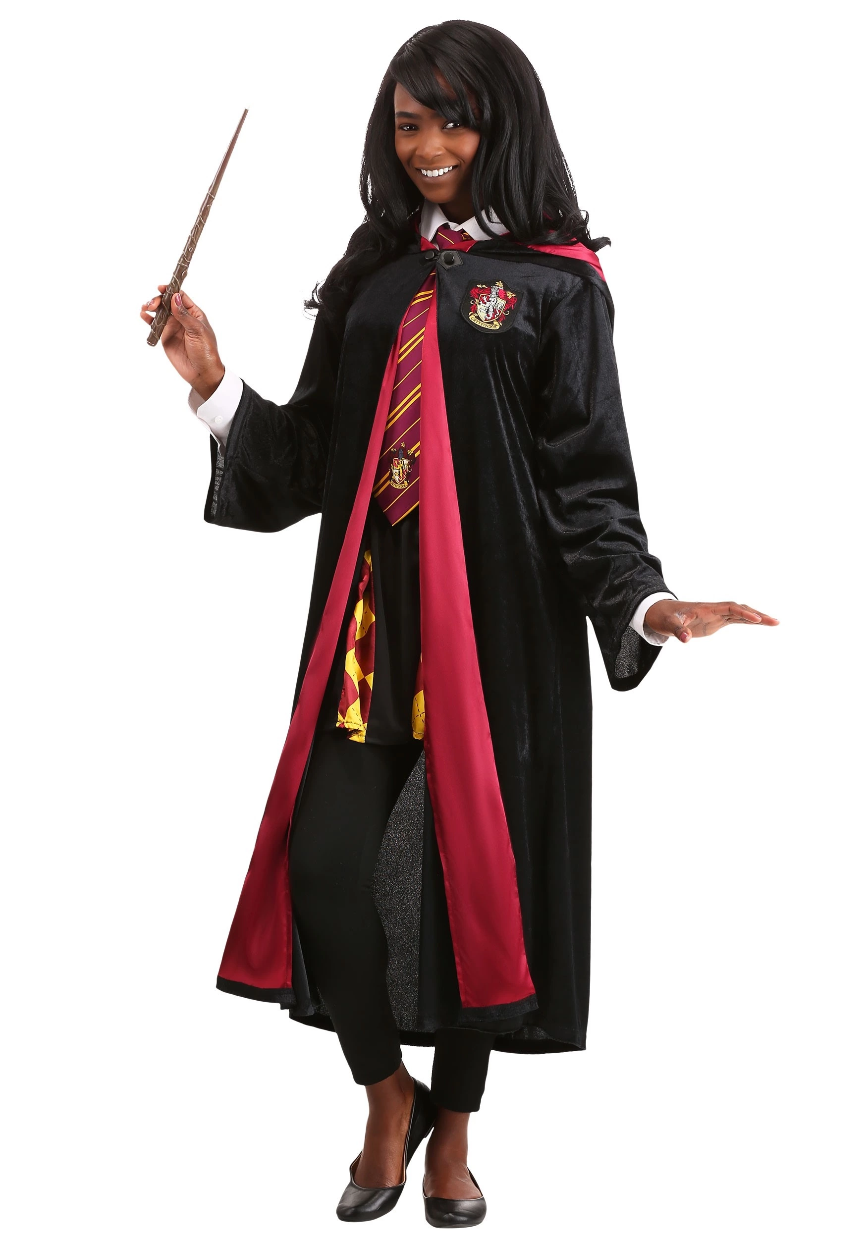 Jerry Leigh Deluxe Harry Potter Gryffindor Adult Plus Size Robe Costume 7 Jerry Leigh Deluxe Harry Potter Gryffindor Adult Plus Size Robe Costume - Image 7