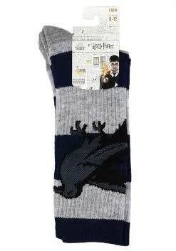 Bioworld Merchandising / Independent Sales Harry Potter Ravenclaw Rugby Stripe Crew Socks -Scary Costumes store harry potter ravenclaw rugby stripe crew socks alt 2