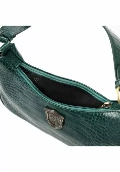 Bioworld Merchandising / Independent Sales Harry Potter Slytherin Metal Badge Shoulder Bag -Scary Costumes store harry potter slytherin metal badge shoulder bag alt 5