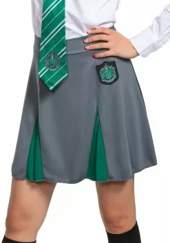 Disguise Harry Potter Kids Slytherin Skirt 5 Disguise Harry Potter Kids Slytherin Skirt -Scary Costumes store harry potter slytherin skirt for kids alt 2