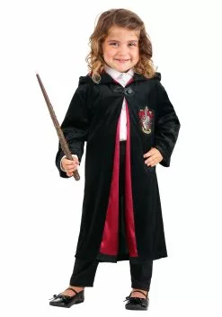 Jerry Leigh Harry Potter Deluxe Hermione Gryffindor Robe For Toddlers 9 Jerry Leigh Harry Potter Deluxe Hermione Gryffindor Robe For Toddlers -Scary Costumes store harry potter toddler deluxe hermione gryffindor sc alt 4