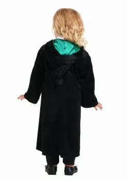 Jerry Leigh Kids Harry Potter Deluxe Slytherin Robe Costume 8 Jerry Leigh Kids Harry Potter Deluxe Slytherin Robe Costume -Scary Costumes store harry potter toddler deluxe slytherin robe alt 3