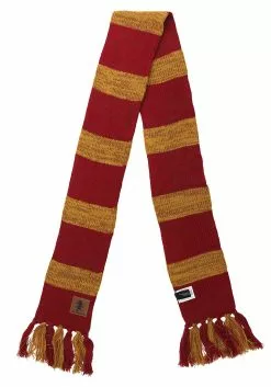 Elope Harry Potter Vintage Hogwarts Gryffindor Scarf -Scary Costumes store harry potter vintage hogwarts gryffindor scarf alt 2