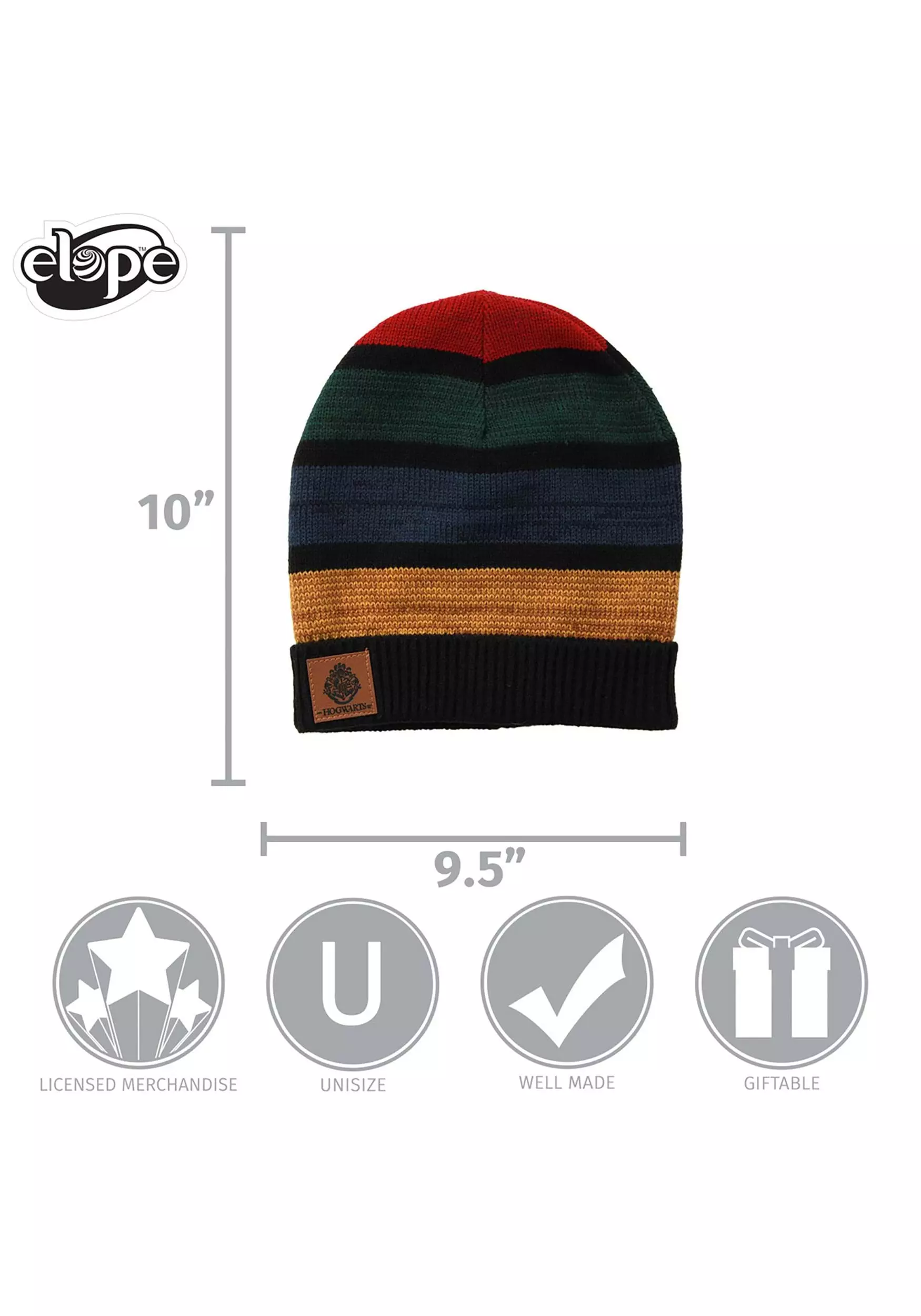 Elope Heathered Knit Costume Beanie Hogwarts 5 Elope Heathered Knit Costume Beanie Hogwarts - Image 5