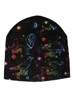 Elope Hogwarts House Emblem Constellations-Knit Hat -Scary Costumes store hogwarts house emblem constellation knit hat alt 4