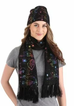 Elope Knit Scarf Hogwarts House Emblem Constellations 8 Elope Knit Scarf Hogwarts House Emblem Constellations -Scary Costumes store hogwarts house emblem constellations knit scarf alt 3