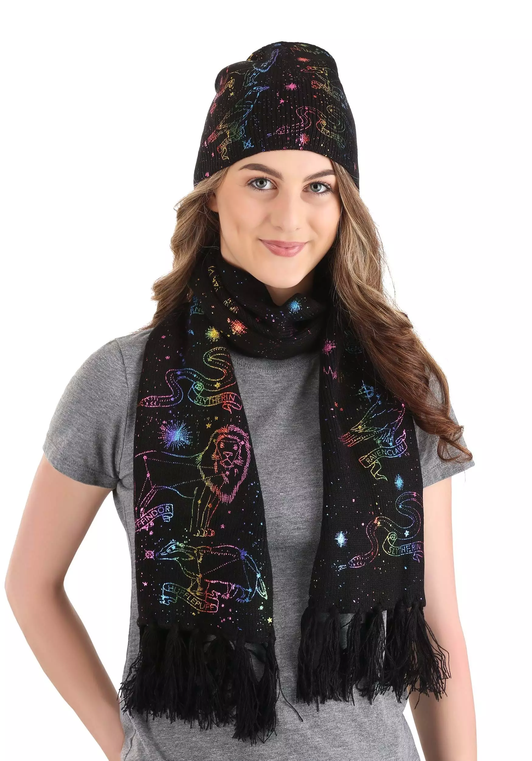 Elope Knit Scarf Hogwarts House Emblem Constellations 4 Elope Knit Scarf Hogwarts House Emblem Constellations - Image 4