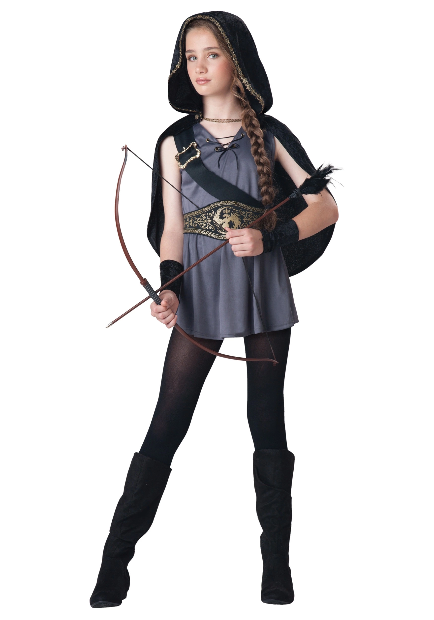 In Character Hooded Huntress Costume For Kids 1 In Character Hooded Huntress Costume For Kids