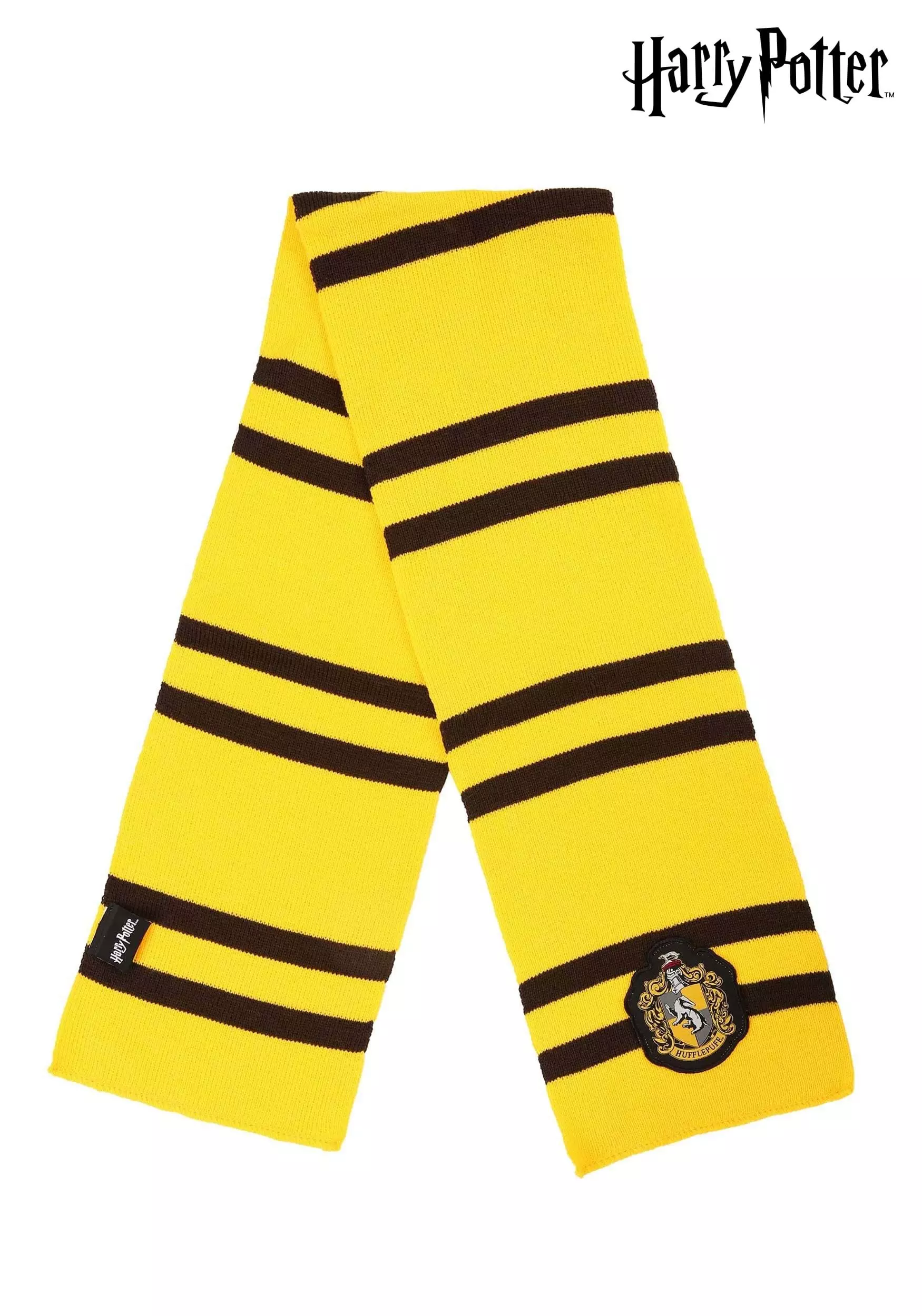 Elope Harry Potter Deluxe Hufflepuff Knit Scarf 1 Elope Harry Potter Deluxe Hufflepuff Knit Scarf