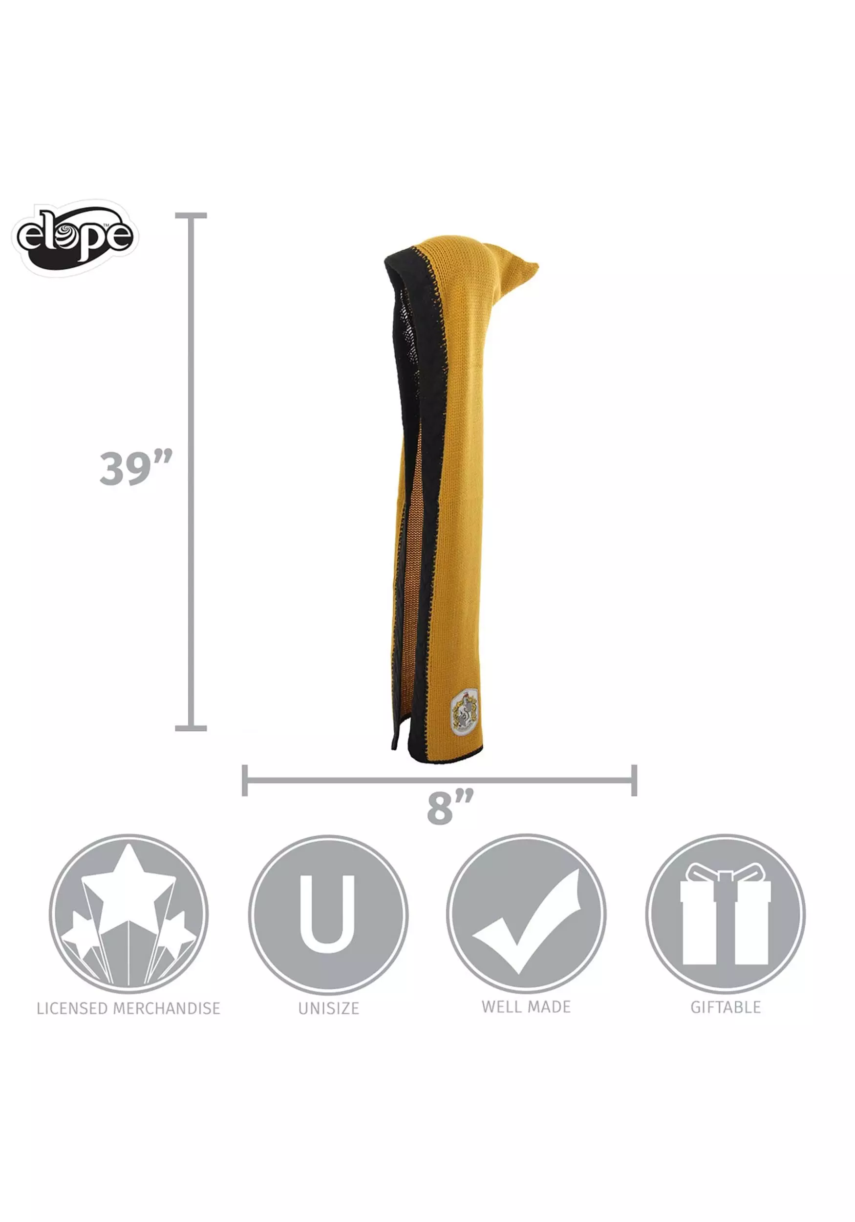 Elope Hufflepuff Knit Warm Hood 4 Elope Hufflepuff Knit Warm Hood - Image 4