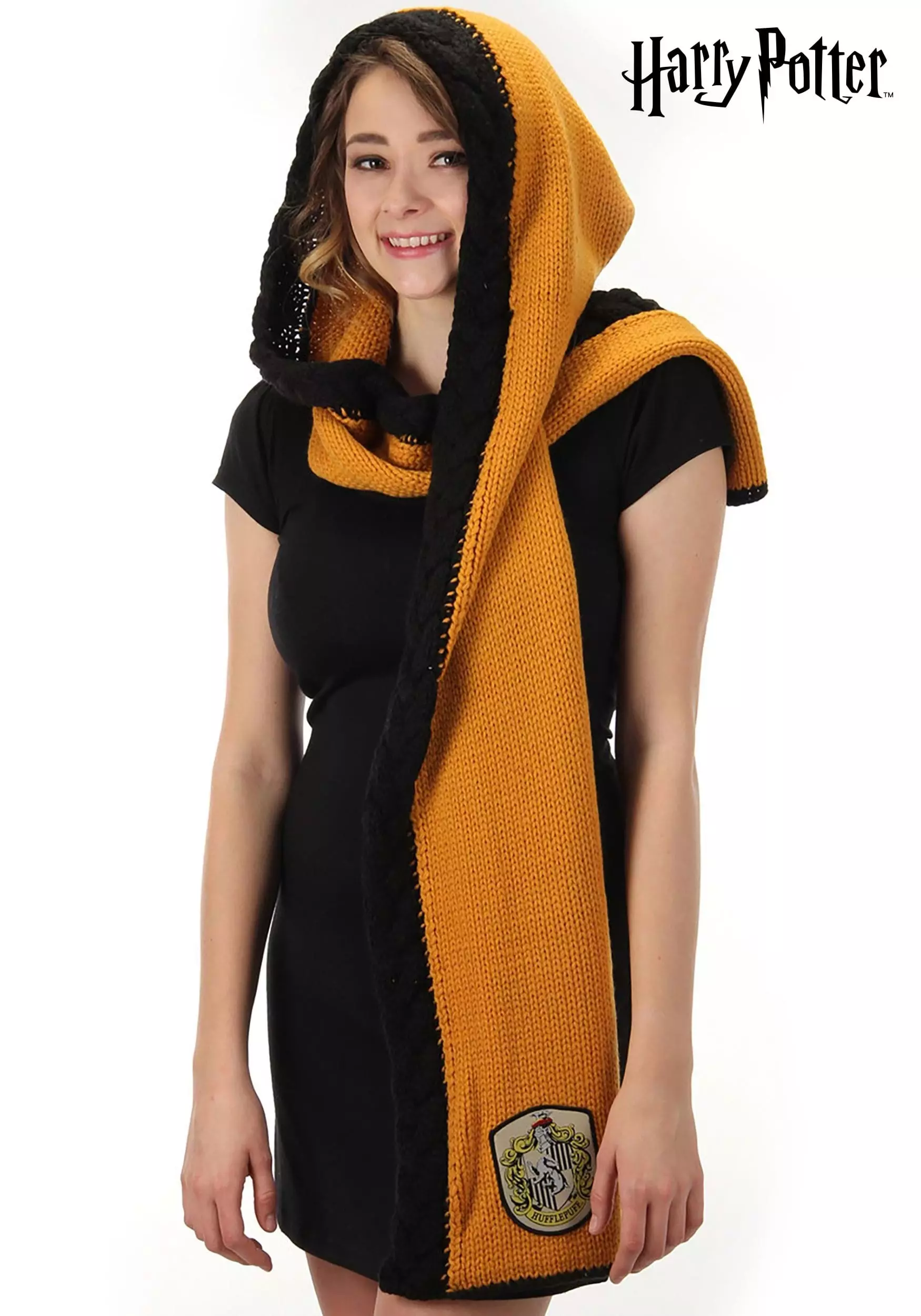 Elope Hufflepuff Knit Warm Hood 1 Elope Hufflepuff Knit Warm Hood