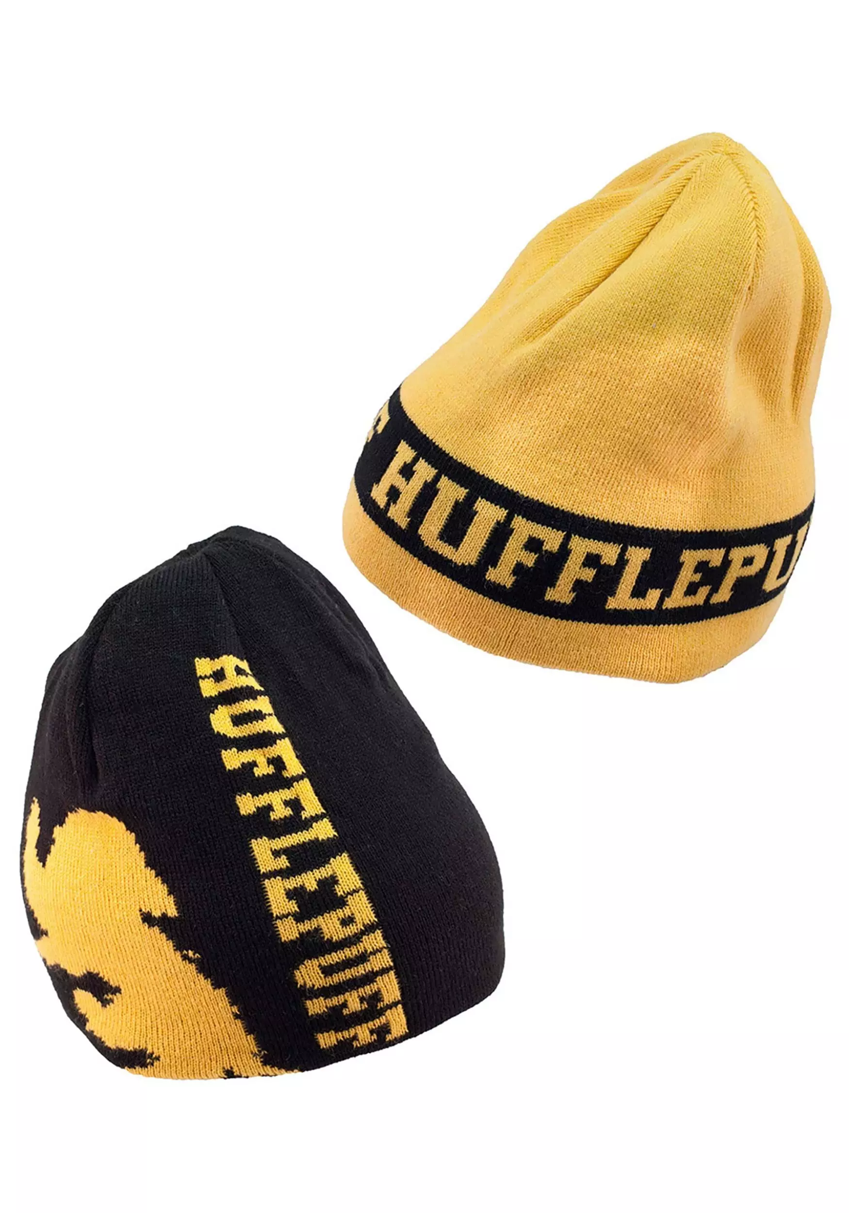 Elope Hufflepuff Reversible Warm Knit Beanie 2 Elope Hufflepuff Reversible Warm Knit Beanie - Image 2