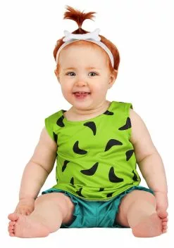 Jerry Leigh Classic Flintstones Pebbles Infant Costume 9 Jerry Leigh Classic Flintstones Pebbles Infant Costume -Scary Costumes store infant classic flintstones pebbles costume alt 2