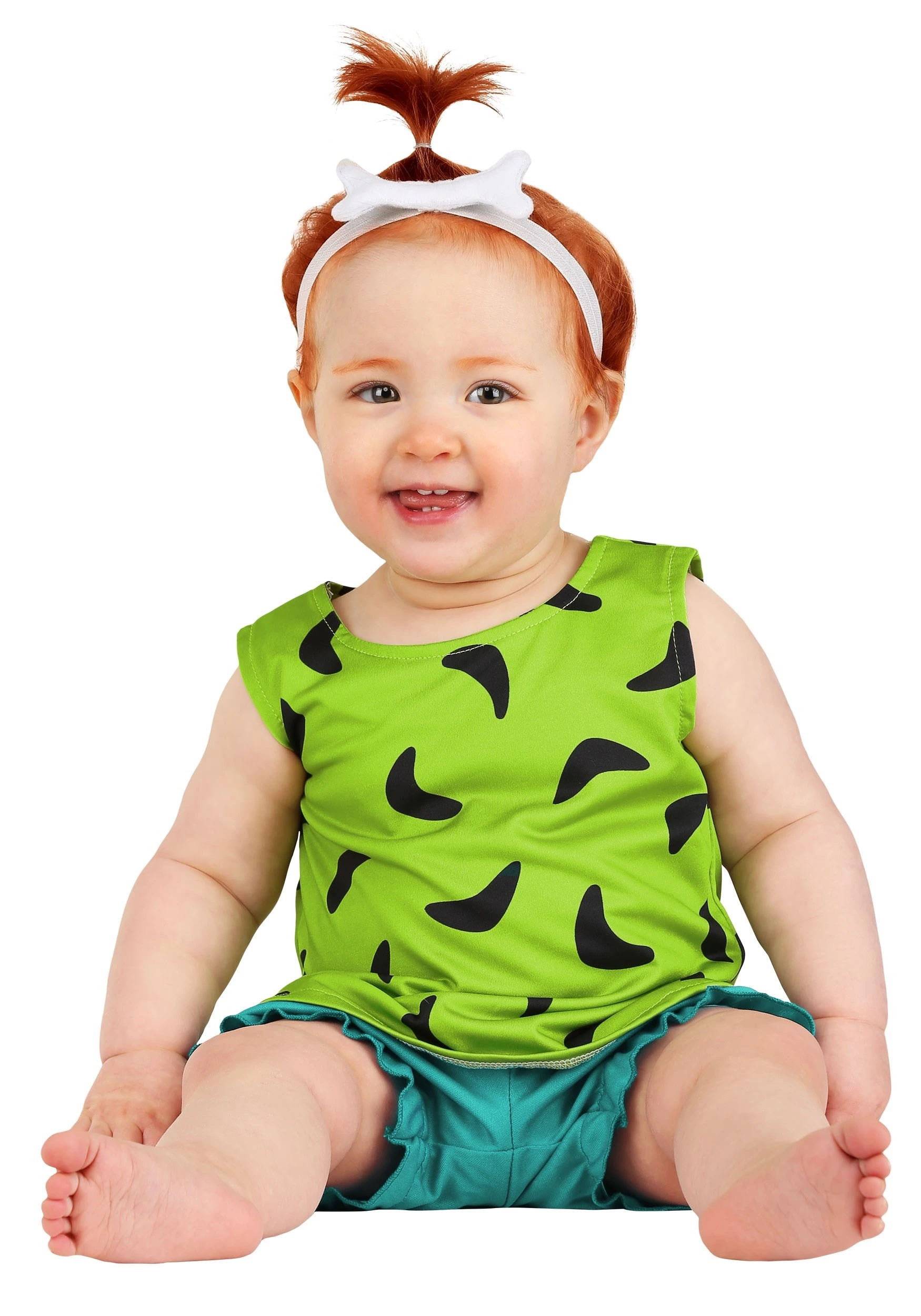 Jerry Leigh Classic Flintstones Pebbles Infant Costume 3 Jerry Leigh Classic Flintstones Pebbles Infant Costume - Image 3