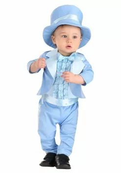 Fun Costumes Powder Blue Suit Costume For Infants 5 Fun Costumes Powder Blue Suit Costume For Infants -Scary Costumes store infant powder blue suit costume alt 2