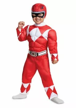 Disguise Toddler Power Rangers Red Ranger Muscle Costume