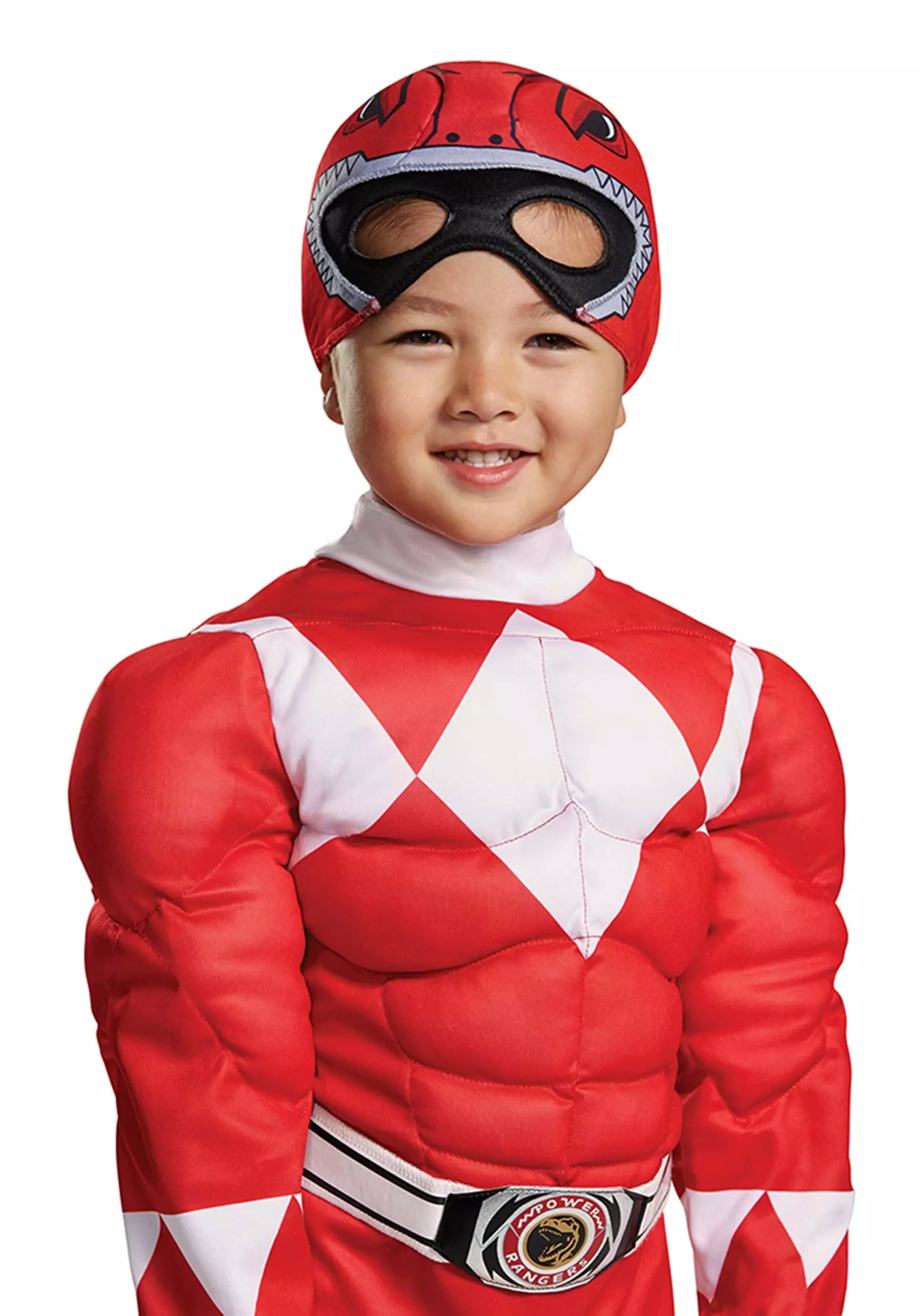 Disguise Toddler Power Rangers Red Ranger Muscle Costume 2 Disguise Toddler Power Rangers Red Ranger Muscle Costume - Image 2