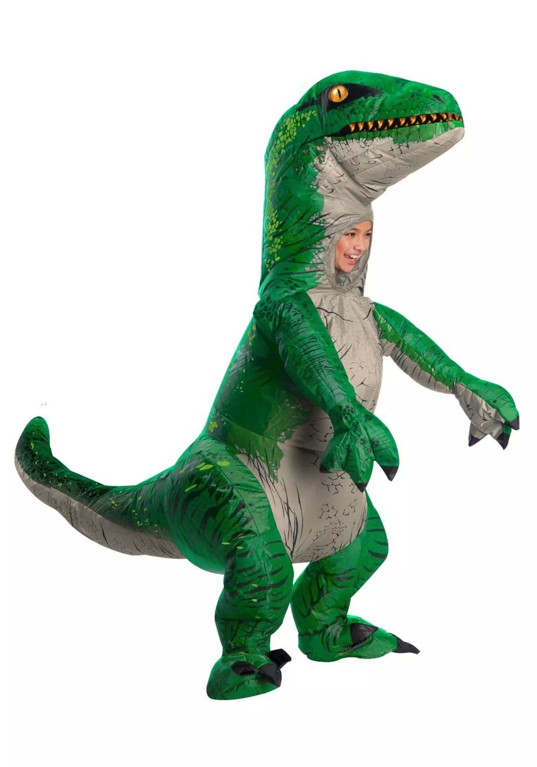 Rubies Costume Co. Inc Inflatable Green Velociraptor Kid's Costume 1 Rubies Costume Co. Inc Inflatable Green Velociraptor Kid's Costume