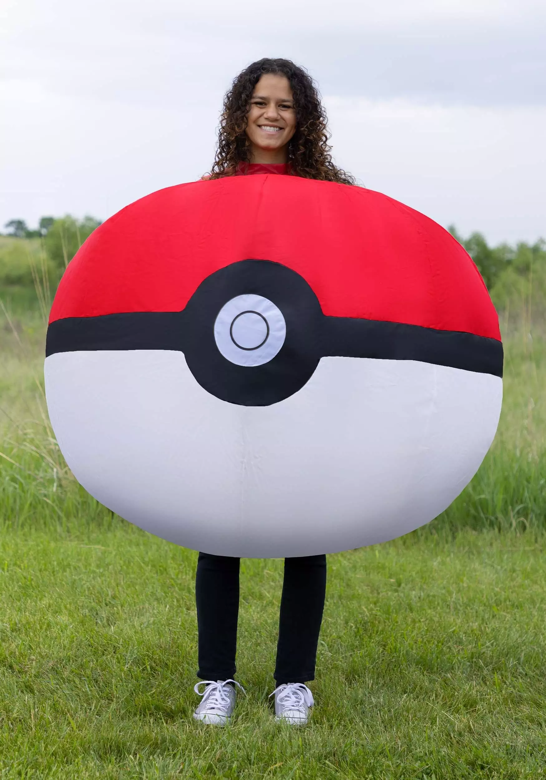 Disguise Inflatable Poké Ball Adult Costume 2 Disguise Inflatable Poké Ball Adult Costume - Image 2