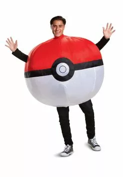 Disguise Inflatable Poké Ball Adult Costume 7 Disguise Inflatable Poké Ball Adult Costume -Scary Costumes store inflatable poke ball adult costume alt 2