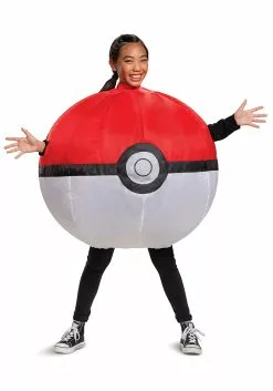 Disguise Inflatable Poké Ball Kids Costume 8 Disguise Inflatable Poké Ball Kids Costume -Scary Costumes store inflatable poke ball child costume alt 3