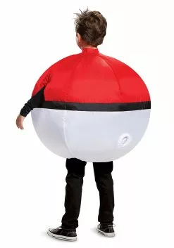 Disguise Inflatable Poké Ball Kids Costume 9 Disguise Inflatable Poké Ball Kids Costume -Scary Costumes store inflatable poke ball child costume alt 4