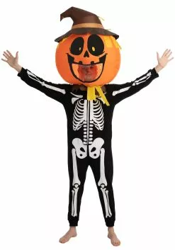 Joyin Inflatable Adult Pumpkin Bobblehead 7 Joyin Inflatable Adult Pumpkin Bobblehead -Scary Costumes store inflatable pumpkin bobblehead alt 3