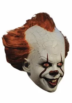 TRICK OR TREAT STUDIOS IT Supreme Pennywise Adult Mask -Scary Costumes store it adult supreme pennywise mask alt 6