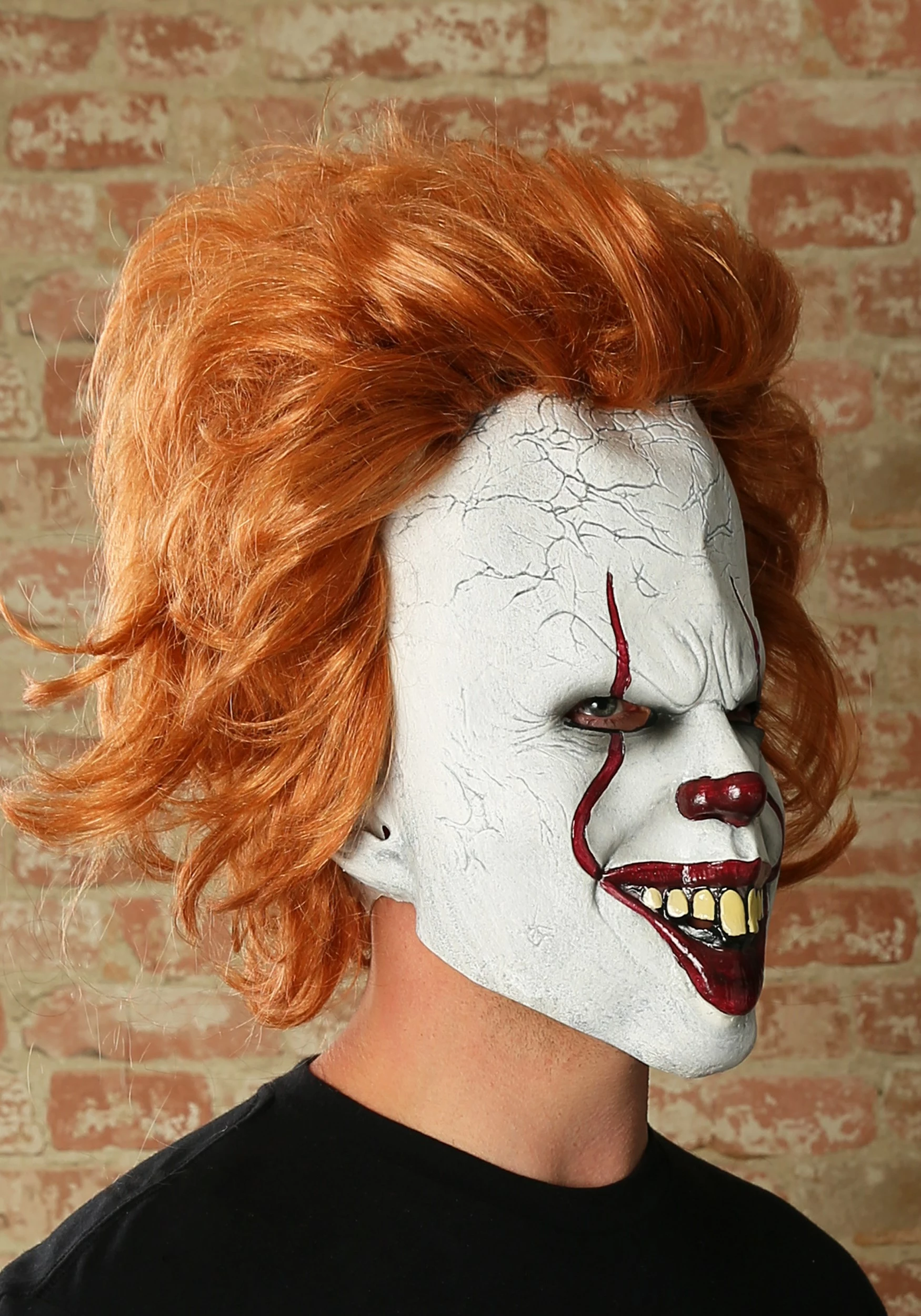 Rubies Costume Co. Inc IT Movie Pennywise Deluxe Adult Mask 2 Rubies Costume Co. Inc IT Movie Pennywise Deluxe Adult Mask - Image 2