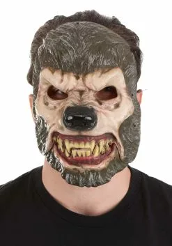 Seasonal Visions International, Ltd. Jabbering Jaw Wolfman Mask For Adults
