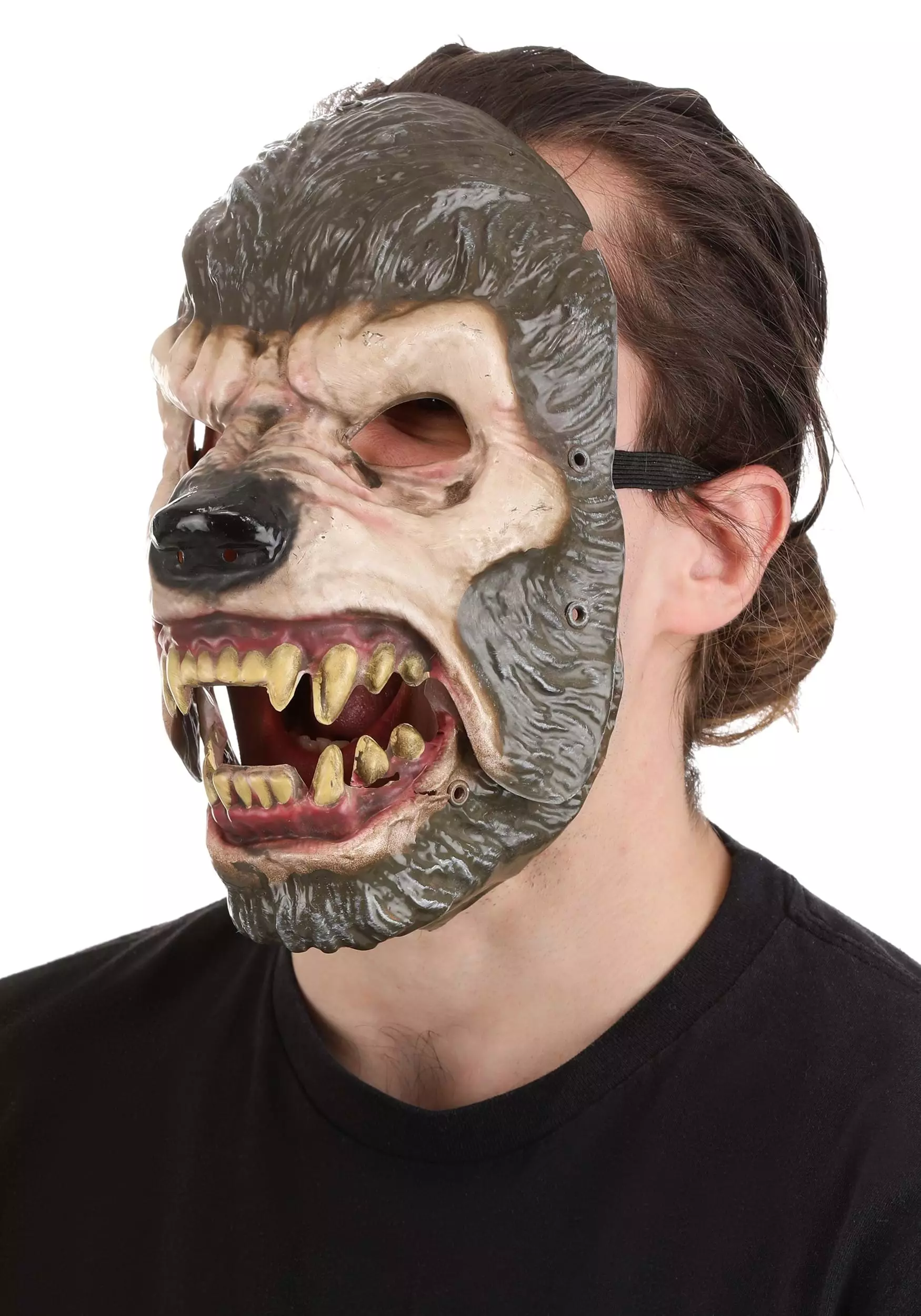 Seasonal Visions International, Ltd. Jabbering Jaw Wolfman Mask For Adults 2 Seasonal Visions International, Ltd. Jabbering Jaw Wolfman Mask For Adults - Image 2