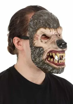 Seasonal Visions International, Ltd. Jabbering Jaw Wolfman Mask For Adults 7 Seasonal Visions International, Ltd. Jabbering Jaw Wolfman Mask For Adults -Scary Costumes store jabbering jaw wolfman mask alt 2