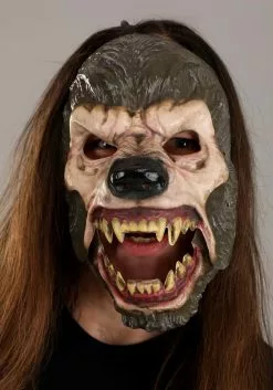 Seasonal Visions International, Ltd. Jabbering Jaw Wolfman Mask For Adults 8 Seasonal Visions International, Ltd. Jabbering Jaw Wolfman Mask For Adults -Scary Costumes store jabbering jaw wolfman mask alt 3