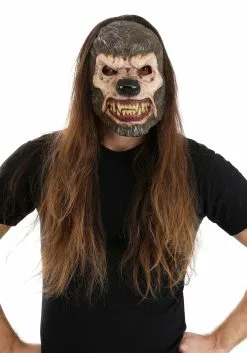 Seasonal Visions International, Ltd. Jabbering Jaw Wolfman Mask For Adults 9 Seasonal Visions International, Ltd. Jabbering Jaw Wolfman Mask For Adults -Scary Costumes store jabbering jaw wolfman mask alt 4
