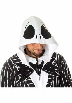 MJC International The Nightmare Before Christmas Jack Skellington Union Suit 6 MJC International The Nightmare Before Christmas Jack Skellington Union Suit -Scary Costumes store jack skellington nightmare before christmas union suit alt 2