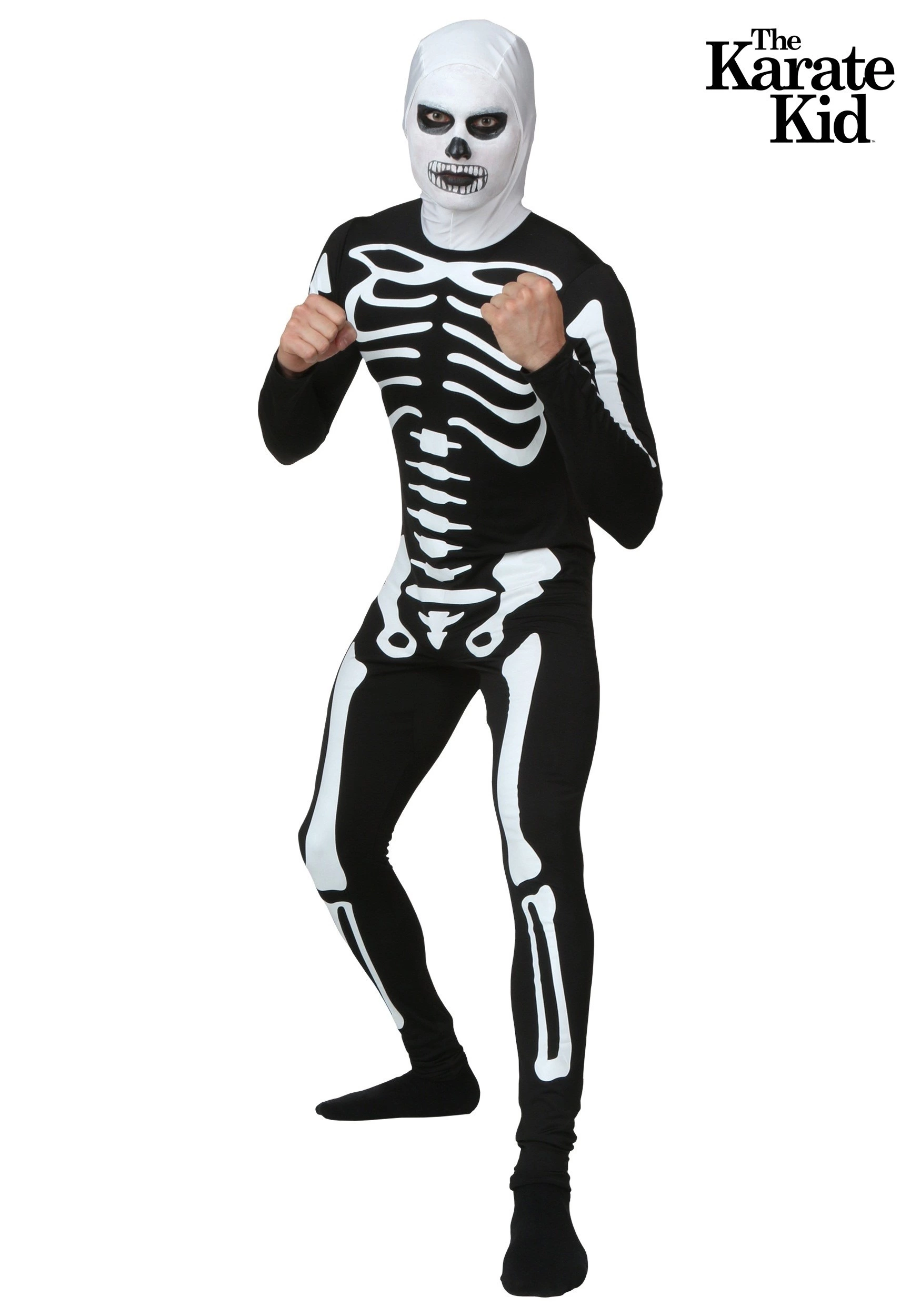 Fun Costumes Adult Karate Kid Skeleton Costume Suit 1 Fun Costumes Adult Karate Kid Skeleton Costume Suit