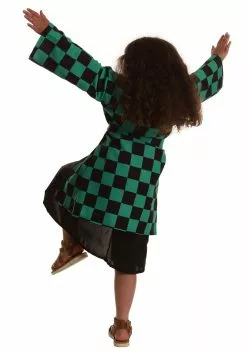 Karnival Costumes Anime Slayer Costume Robe For Kids -Scary Costumes store kids anime slayer costume robe alt 2